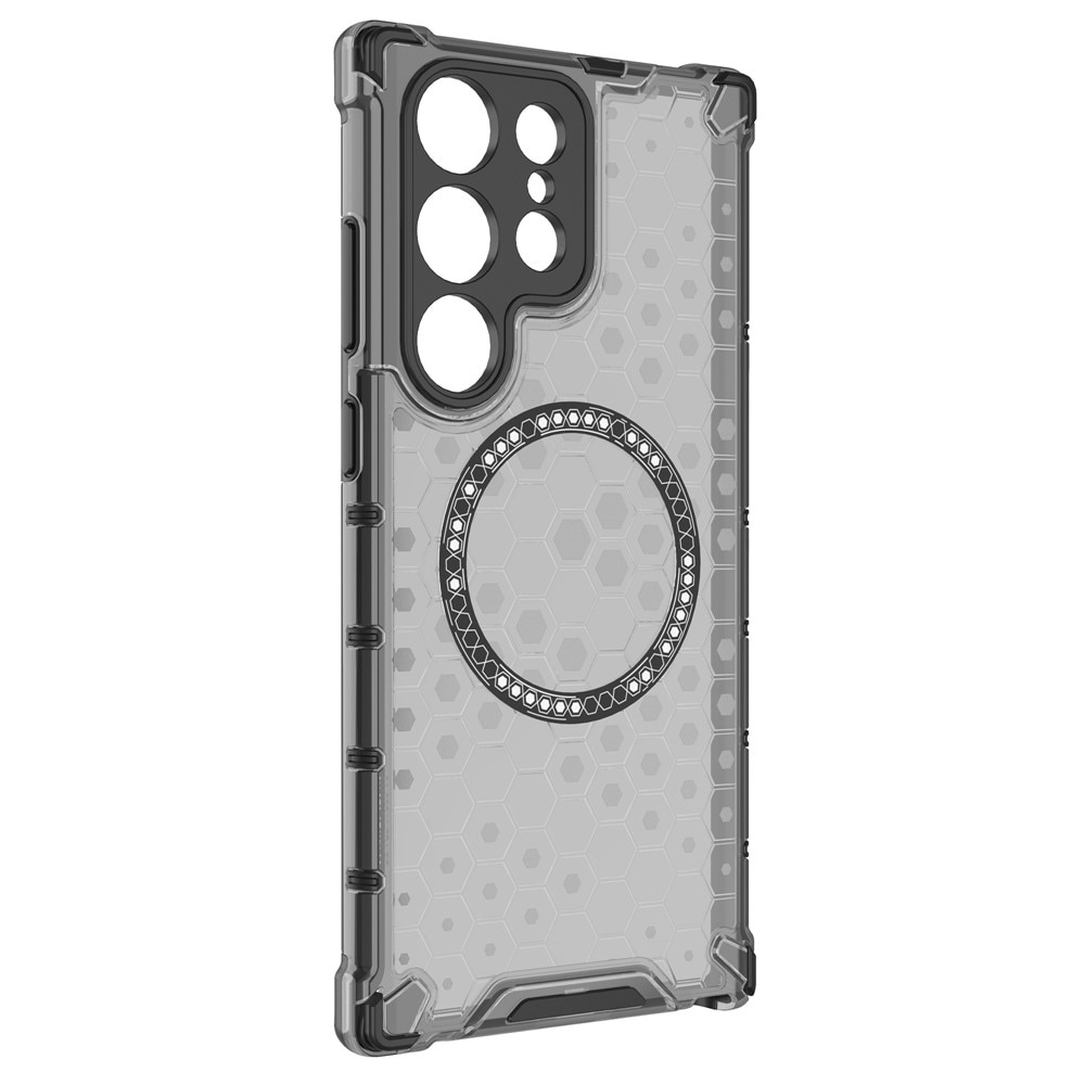 Husa compatibil cu Samsung Galaxy S26 Ultra cu protectie spate si margini anti-soc, Fumuriu – Model Fagure
