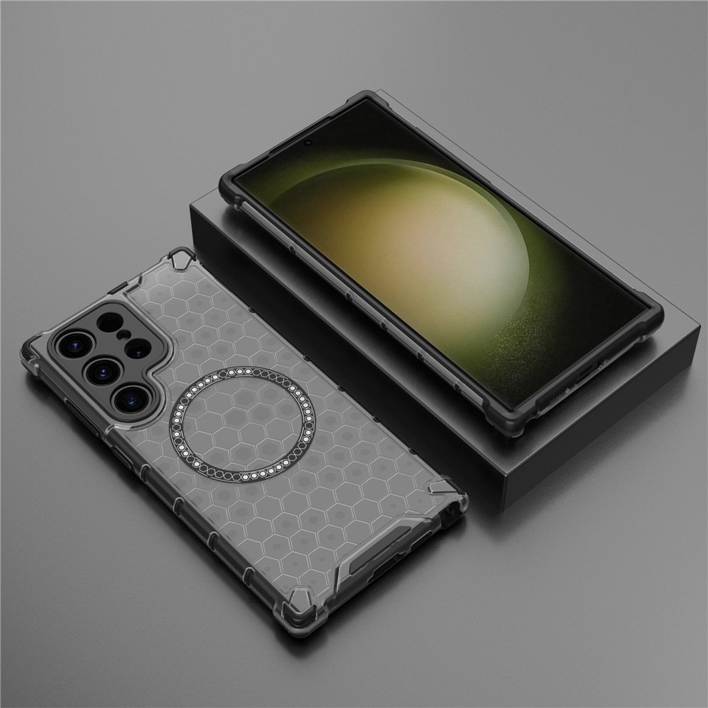 Husa compatibil cu Samsung Galaxy S26 Ultra cu protectie spate si margini anti-soc, Fumuriu – Model Fagure
