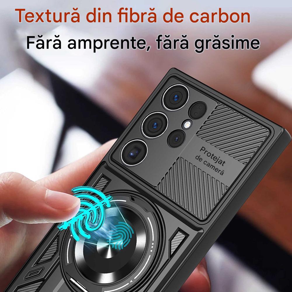Husă pentru Samsung Galaxy S26 Ultra, DaDen RuggedCam, Antisoc, Gri, Dimensiuni: 10x15x22cm