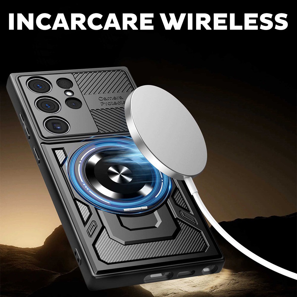 Husă pentru Samsung Galaxy S26 Ultra, DaDen RuggedCam, Antisoc, Gri, Dimensiuni: 10x15x22cm