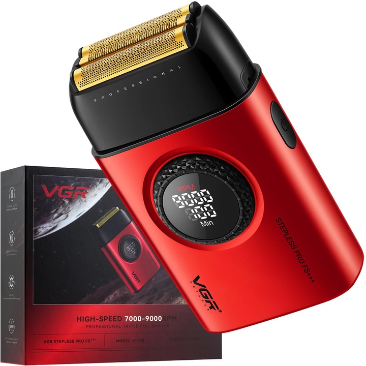 Безжична акумулаторна професионална самобръсначка VGR V-378