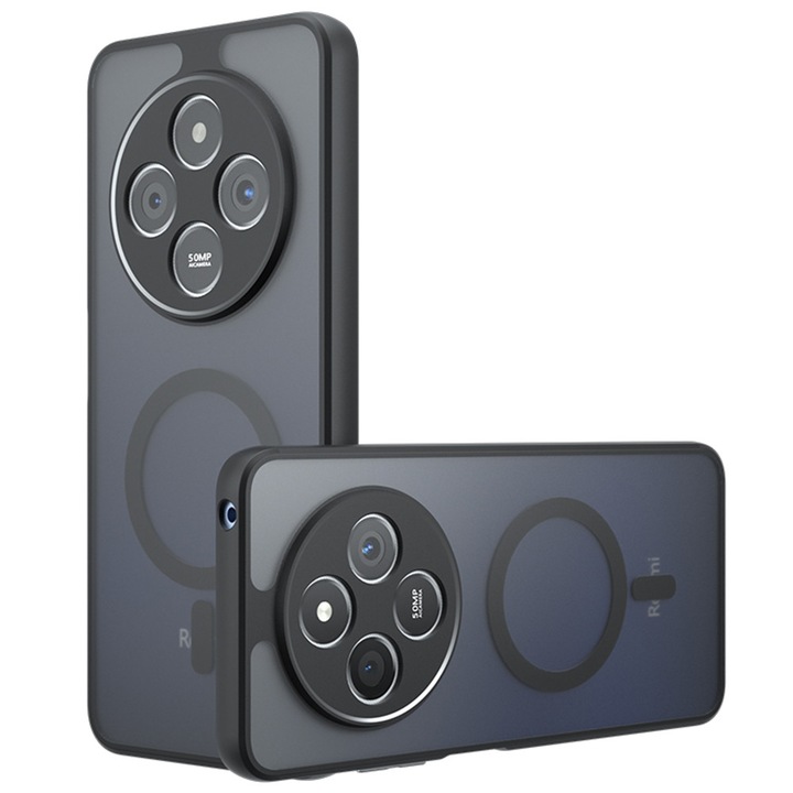 Калъф за Xiaomi Redmi 14C, PureFrost MagSafe, U49, Поликарбонат, Матово черно