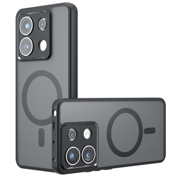MagSafe tok Xiaomi Poco X6 / Note 13 Pro 5G készülékhez, Techsuit, PureFrost, fekete