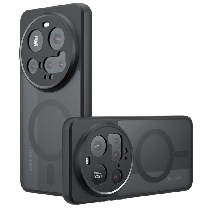 Husa pentru Xiaomi 15 Ultra, PureFrost MagSafe, U66, Policarbonat, Frosted Black