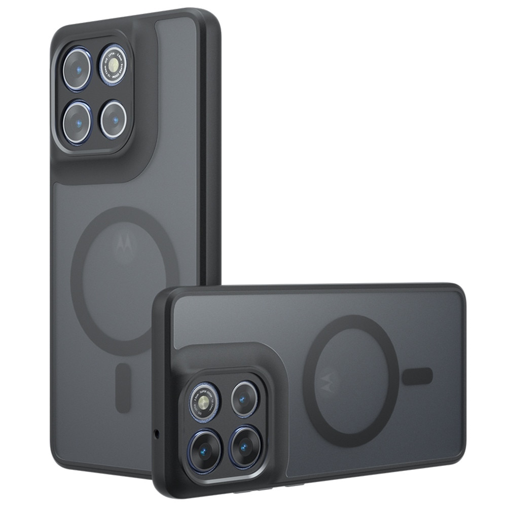 Husa pentru Motorola Moto G86 / G86 Power Daden® PureFrost MagSafe, Incarcare wireless, Protectie sporita, Anti-amprenta, Negru fumuriu