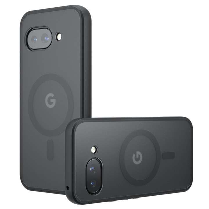 Husa pentru Google Pixel 9a, PureFrost MagSafe, U81, Policarbonat, Frosted Black