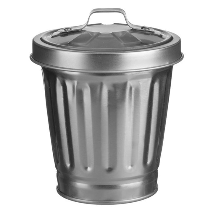 Scrumiera metalica Zanox®, argintiu