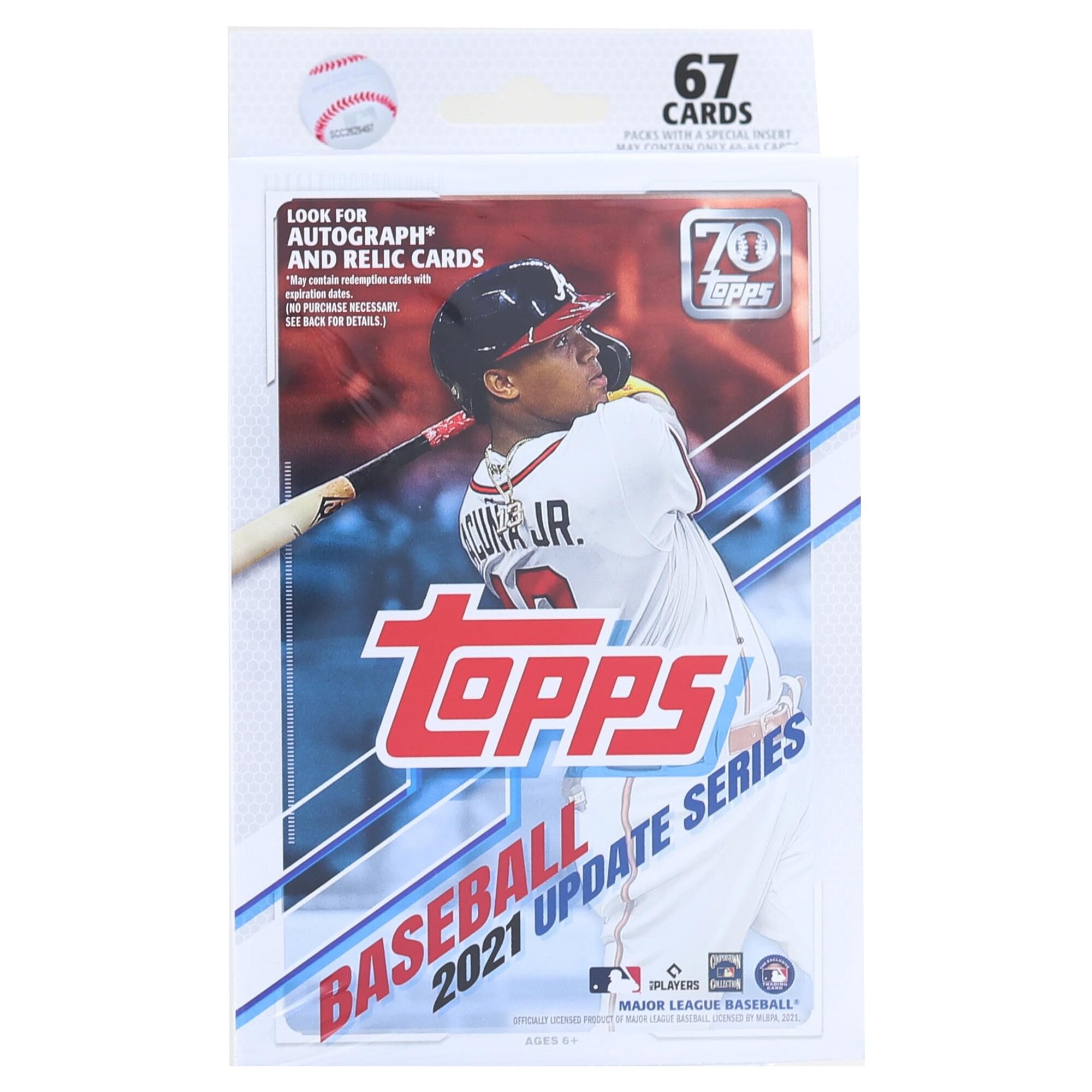 Pachet Hanger MLB 2021 Topps Baseball Update Series, 67 carti