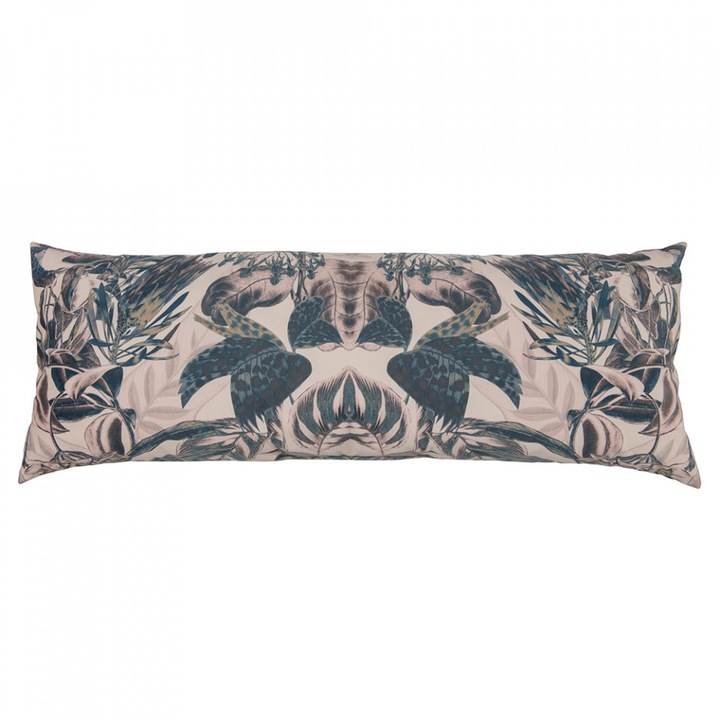 Perna dreptunghiulara multicolora din catifea 35x100 cm Bouquet Milk BePureHome