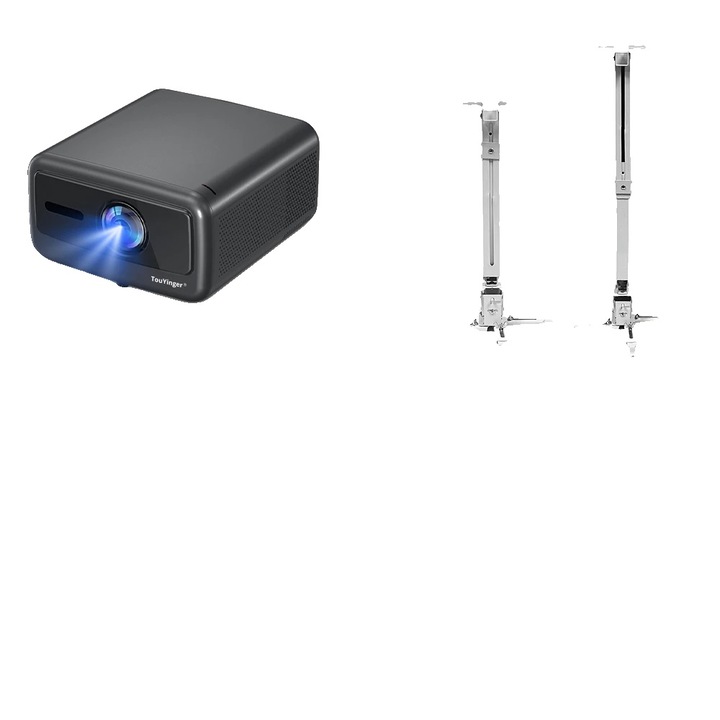 Q12W Pro videoprojektor, 2800 ANSI lumen, 1920x1080, vetítési méret 40-500 hüvelyk, állvánnyal együtt