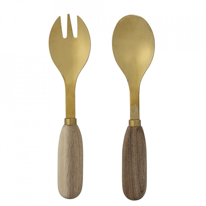 Set lingurita si furculita pentru salata din metal Thina Creative Collection