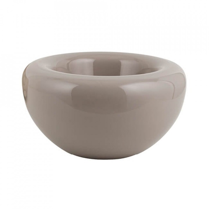 Bol bej din sticla 23 cm Opal Kristina Dam Studio