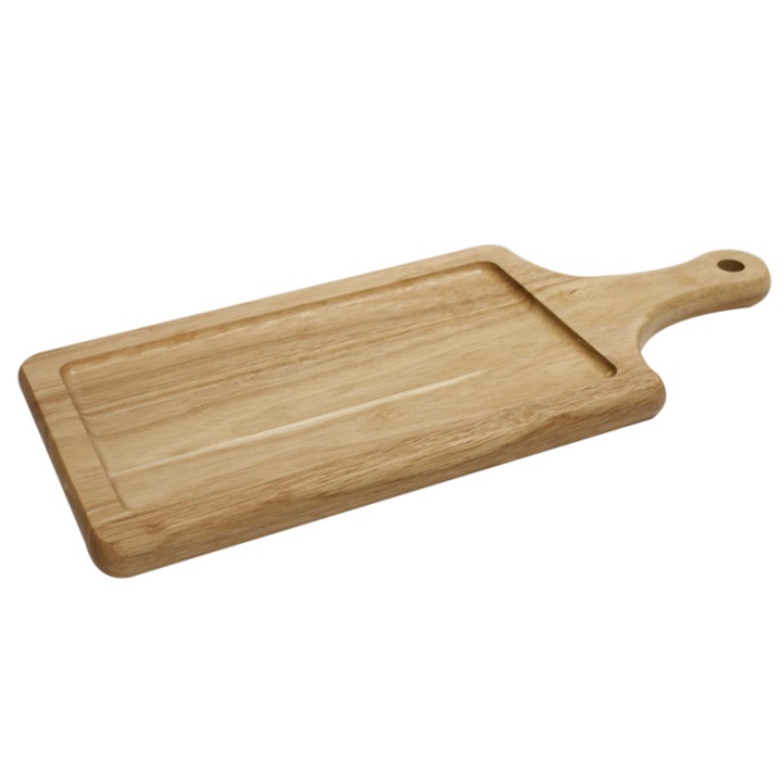 Platou din lemn cu maner pentru servit 40x17xh2cm