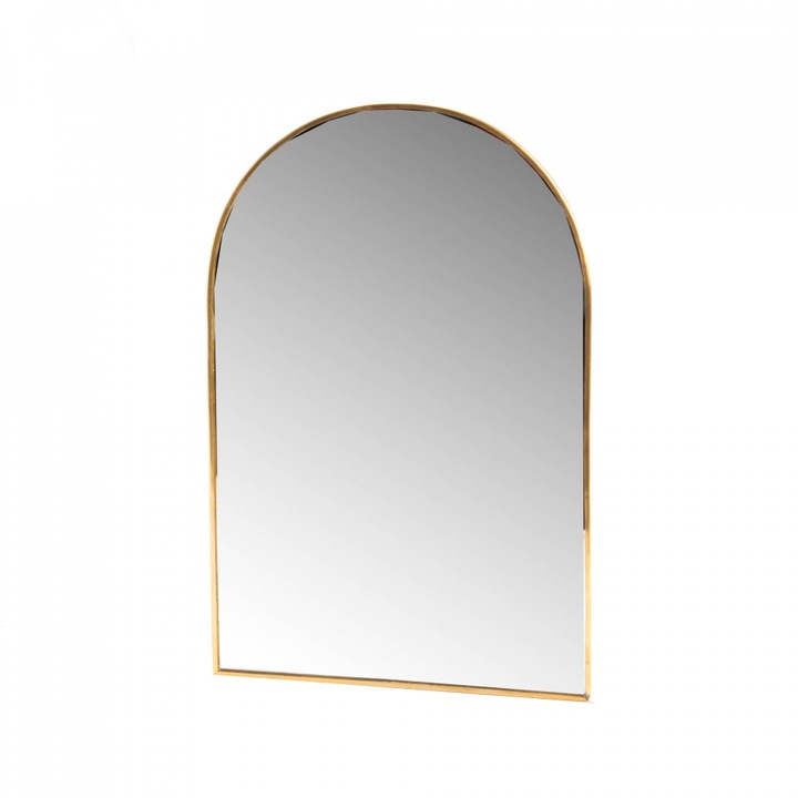 Oglinda dreptunghiulara aurie din metal 16x25 cm Lillac Amadeus