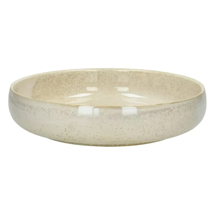 Bol pentru paste Pomax ceramica bej 25 cm Nougat