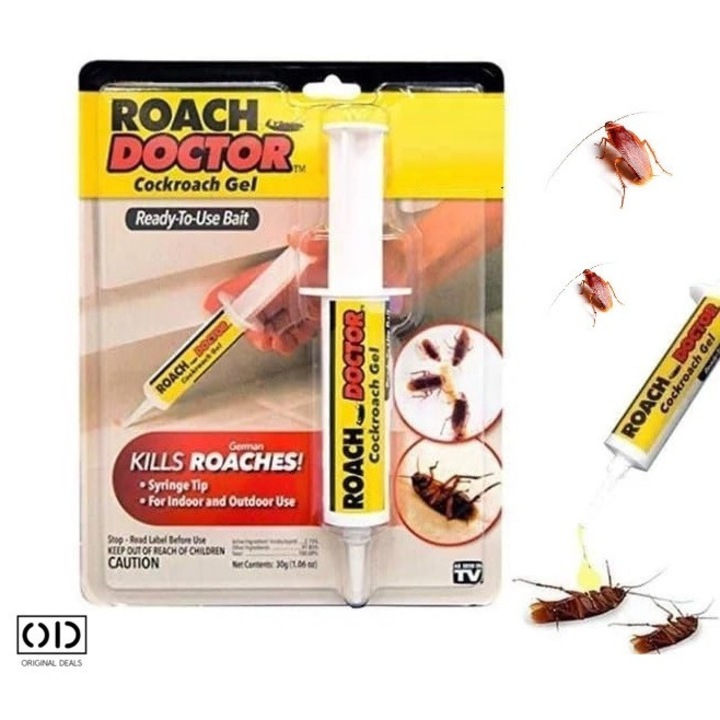 Solutie Insecticid pentru Gandaci de Bucatarie, Gel Profesional in Seringa, Efect Rapid si de Lunga Durata, Non Toxic pentru Om si Animale de Companie, 30g, ORIGINAL DEALS