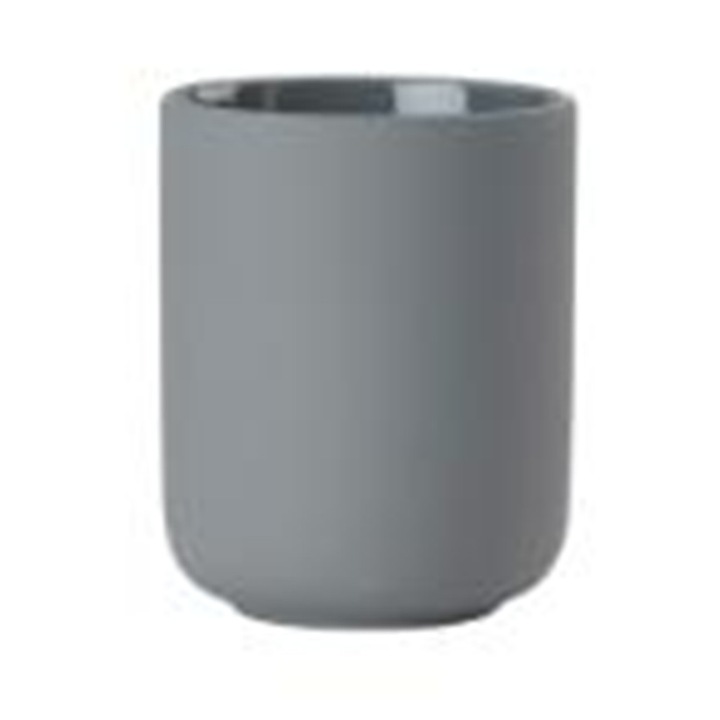 Suport pentru periuta de dinti gri din ceramica 8x10 cm Ume Zone Denmark