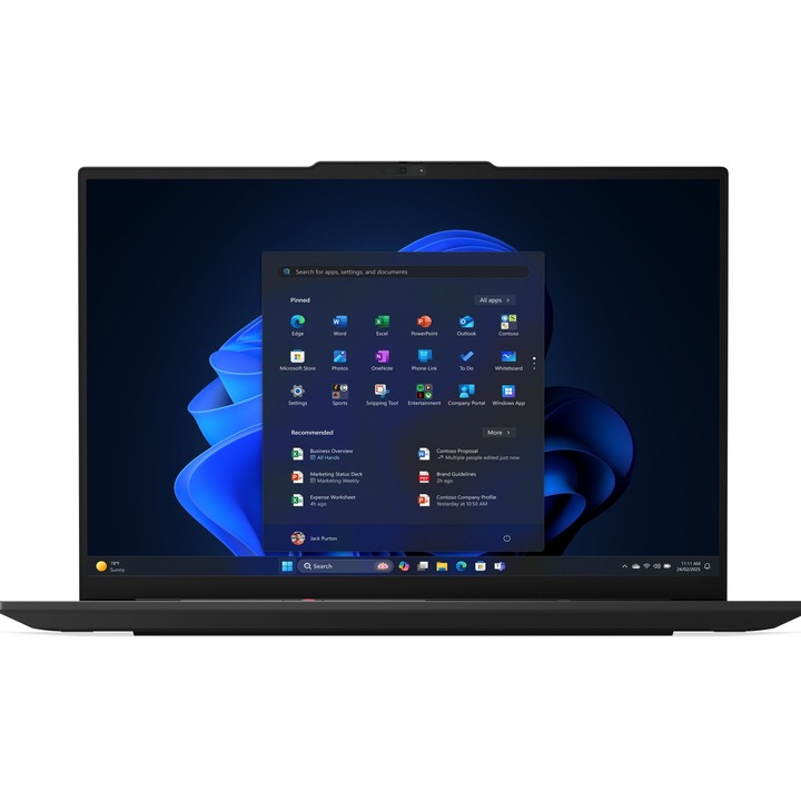 Лаптоп Lenovo ThinkPad E16 G3 с Intel Core Ultra 5 225U (2.4/4.8GHz, 12M), 16 GB, 1TB M.2 NVMe SSD, Intel Graphics 4 Core, Windows 11 Pro, Черен