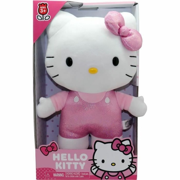 Jucarie de plus Hello Kitty, moale, 30x25cm