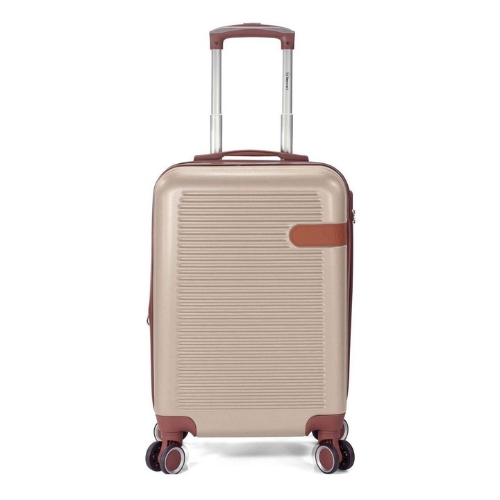 Nagy kihúzható gurulós kocsi Benzi BZ 5824, ABS, 75x47x30 cm, kód, 4 dupla 360°-os kerék, arany