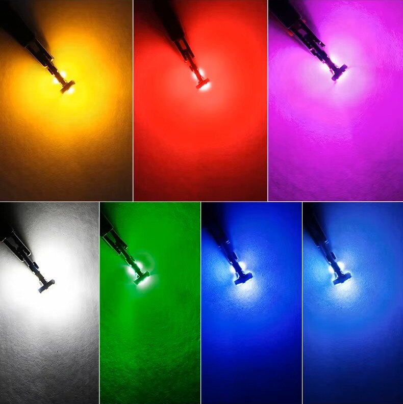 Set 2 Becuri LED Auto T10 W5W, Rosu, 12V - eMAG.ro