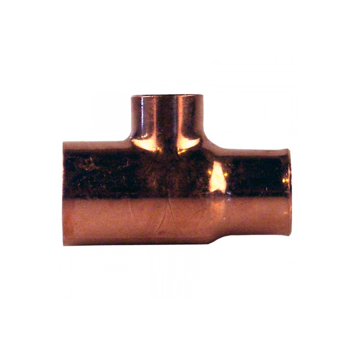 Меден редуциращ тройник, 22 x 15 x 18 мм