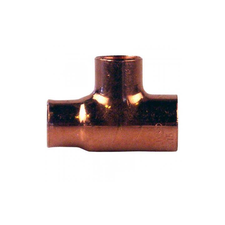 Меден редуциращ тройник, 22 x 15 x 15 мм