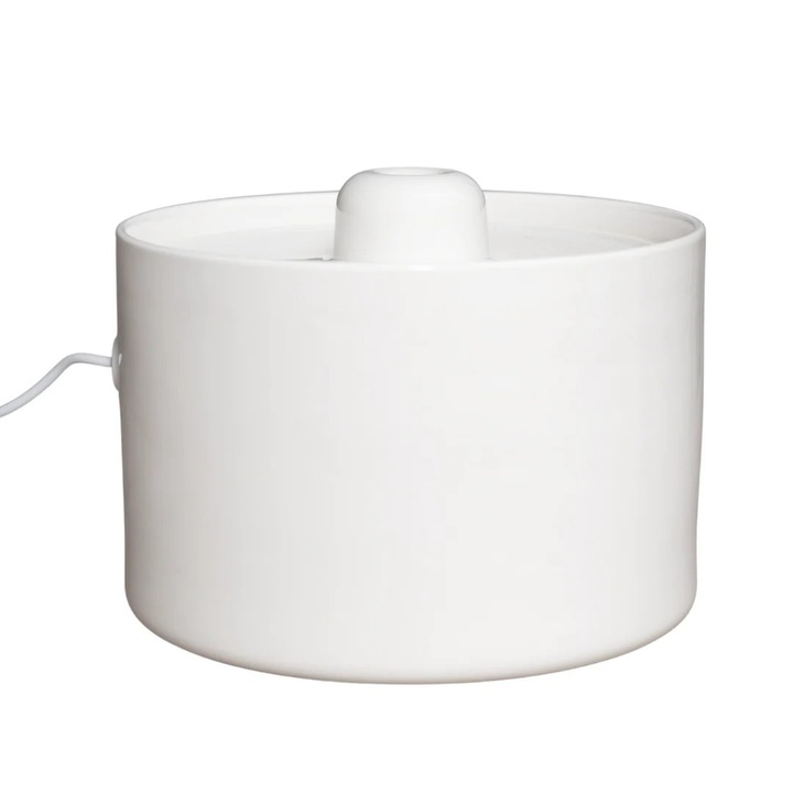 Fantana de apa SHAW® din ceramica, silentioasa, sistem filtrare, 2L