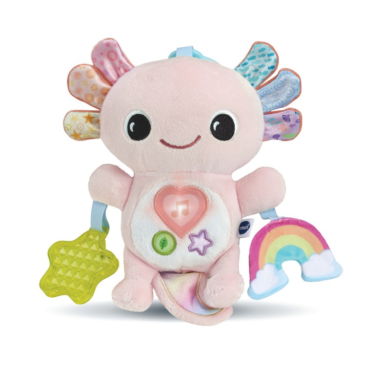 Vtech Baby Elliott Axolotl baba, többszínű, 0+ éves kortól