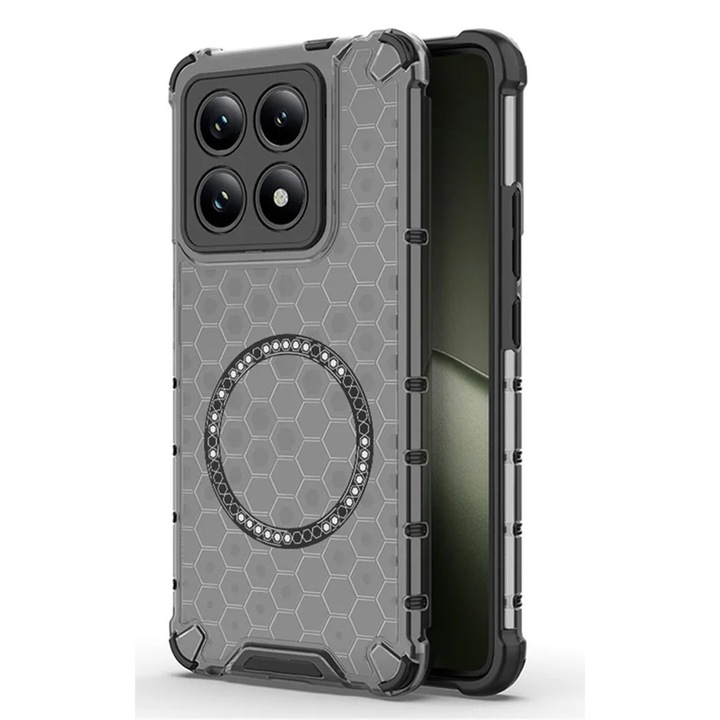 Husa de Protectie HoneyComb MagCase, Protectie Anti-Drop pentru Xiaomi Mi 14T Pro - Gri
