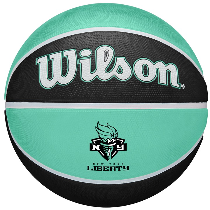 Minge baschet, Wilson WNBA Team Tribute New York Liberty Ball WTB4600XBNYL, Negru, 6