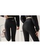 Colanti de fitness cu talie inalta, elastici, respirabili, moi si confortabili, Negru