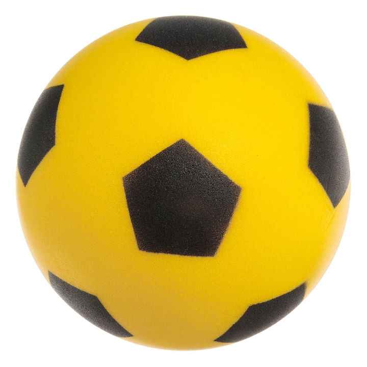 Szivacs focilabda sárga fekete ø20cm