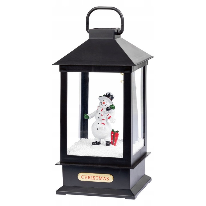 Felinar LED de Craciun, Livarno, 2 LED-uri, 30x13,5x13,5cm, alb cald