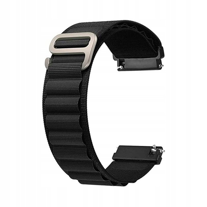 Каишка за смарт часовник Fossil FTW4025 Gen 5, гривна за всички китки, сигурно прилягане, алпийско черно