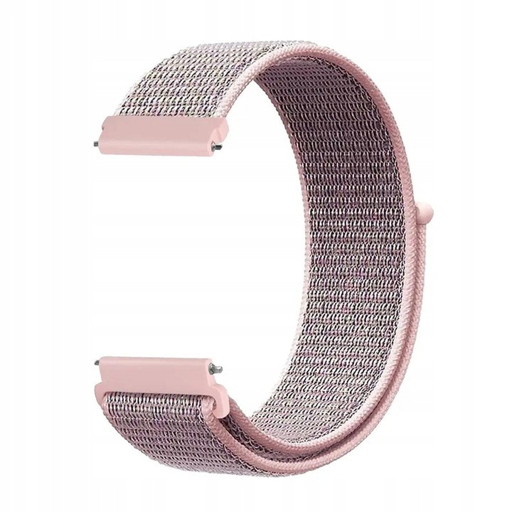Каишка за смарт часовник Fossil FTW4025 Gen 5, Каишка за всички китки, сигурно закрепване, Розов найлон