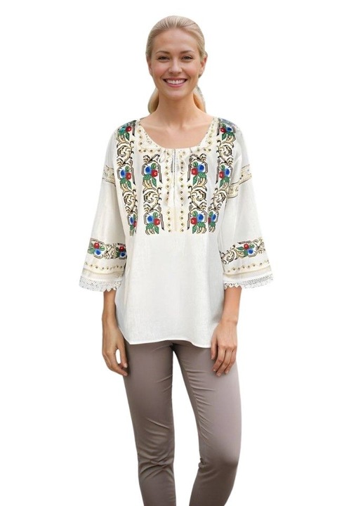 Bluza dama RS25 alb/galben, marimea L