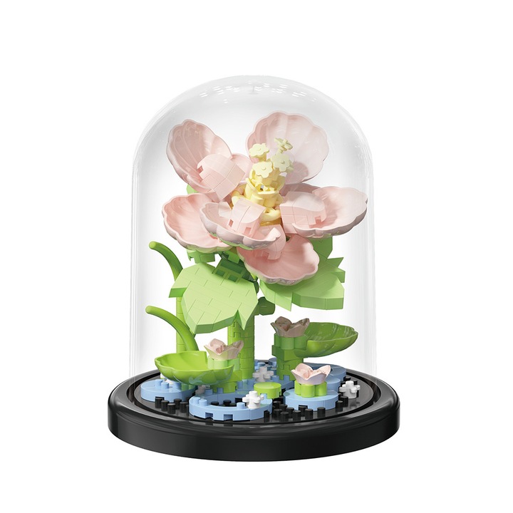 Set de constructie Mini Building Blocks 247 piese Hibiscus Legend, multicolor, 8 ani