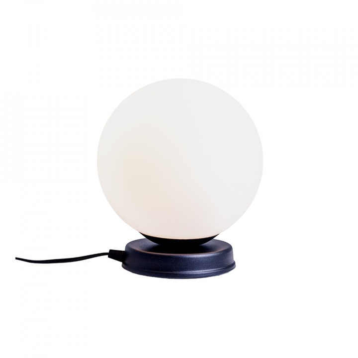 Veioza neagra din metal 24 cm Manen M Custom Form