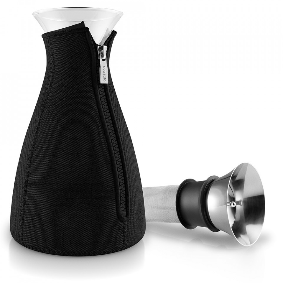 Cafetiera neagra din metal 1 L Cafesolo Eva Solo