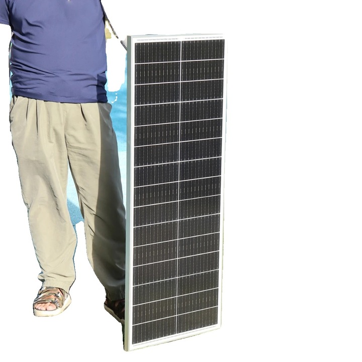 Panou solar rigid 150W, monocrystalline, eficienta ridicata, dimensiuni compatibile cu sisteme modulare standard