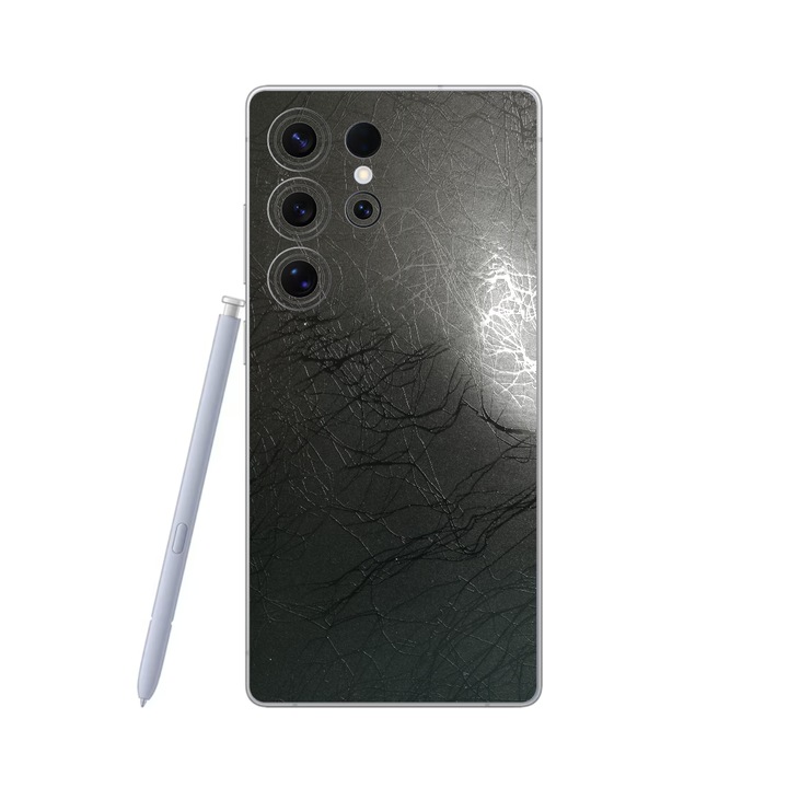 iSkinz фолио за Samsung Galaxy S25 Ultra - черно, 360° изрязване, пълно покритие с лепило, защита на гърба и страните