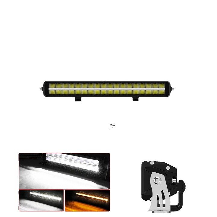 Bara de lumina LED, 22inch, design durabil si impermeabil, montare universala