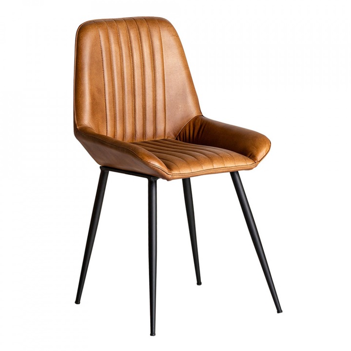 Scaun dining maro camel din piele Morton Vical Home