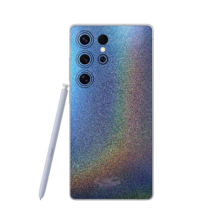 iSkinz фолио за Samsung Galaxy S25 Ultra - Chameleon Color Shift Intergalactic Blue, 360° изрязване, пълно покритие с лепило, защита на гърба и страните