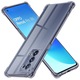 Husa pentru Oppo Reno6 Pro 5G (Snapdragon), SKYDDAR INNOVATION, Shockproof Clear Silicone, Silicon Slim, set cu sticker, Fumuriu