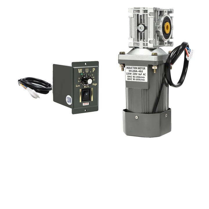 Motor cu rotite dintate, 120W, 220V, 1650 RPM, dimensiuni compacte, design portabil