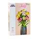 Set de constructie, LEAN Toys, buchet de flori, 1250 elemente, multicolor, 36,6x21x21,5cm