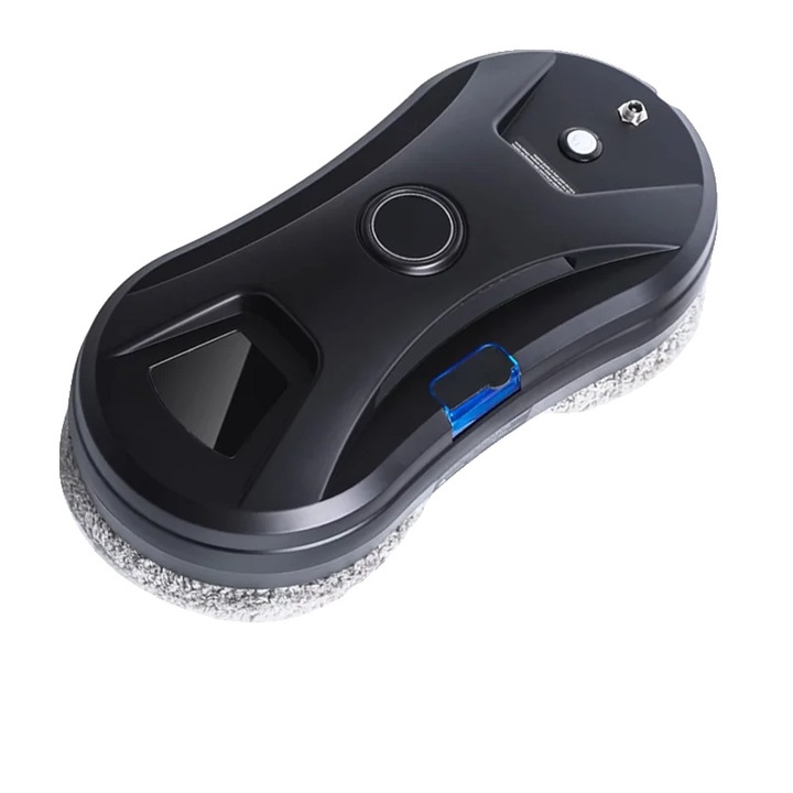 Робот за почистване на прозорци, автоматичен, с водно пръскане, интелигентна навигация, черен, компактни размери