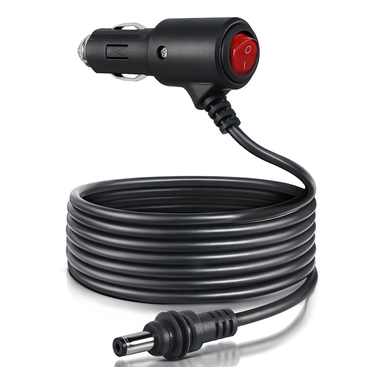 Cablu de satelit auto, PsAyl®, Starlink Mini 12-48V, 18AWG, cu intrerupator, pentru bricheta auto, adapter Type-C pentru extensie Starlink, Conexiune prin satelit, Transmiterea semnalului, 3 m